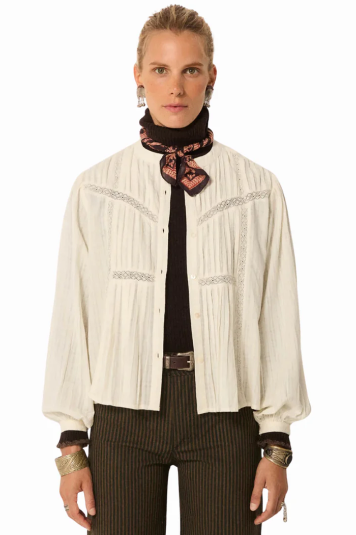 Maison Hotel Romy Shirt in Merengue - Pre-Order January Delivery