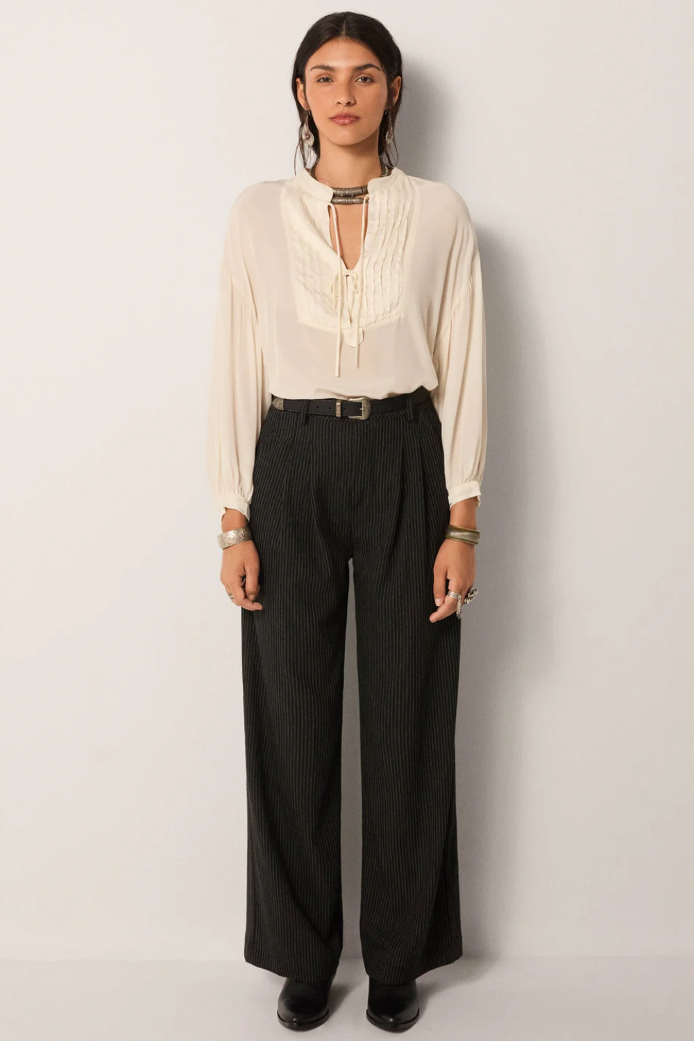 Maison Hotel Charles Pant in Frac Stripes - Pre-Order January Delivery