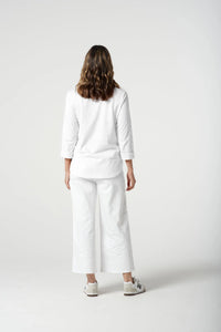 Goondiwindi Cotton 3/4 Sleeve Tee in White 3152