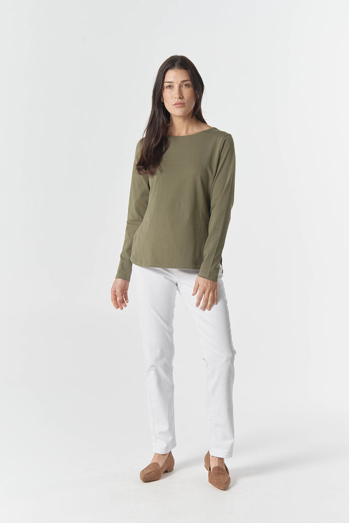 Goondiwindi Cotton Our Classic Jersey Tee in Sage 3153