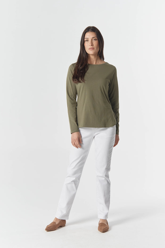 Goondiwindi Cotton Our Classic Jersey Tee in Sage 3153