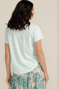Goondiwindi Cotton Crew Neck Stripe Tee 3187-5