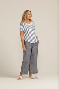 Goondiwindi Cotton Crew Neck Stripe Tee 3187-5