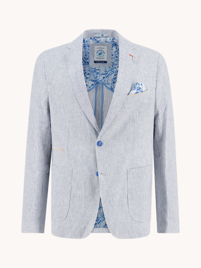 A Fish Named Fred Blazer Linen Stripe 33.108.607
