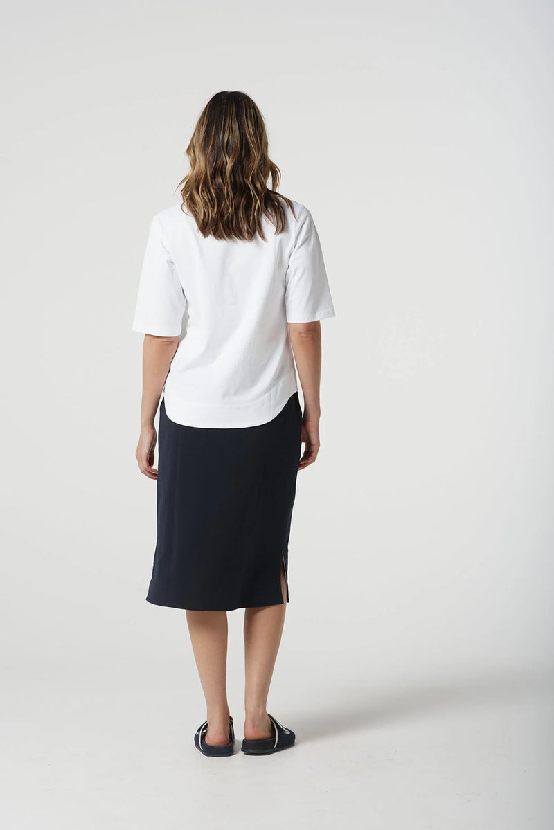 Goondiwindi Cotton 3/4 Sleeve Polo in White 3307