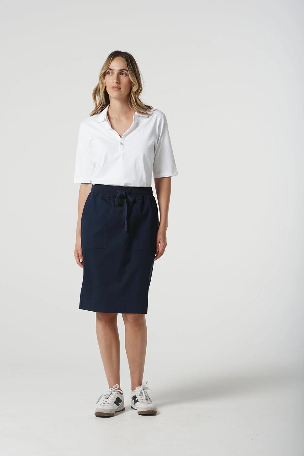 Goondiwindi Cotton 3/4 Sleeve Polo in White 3307
