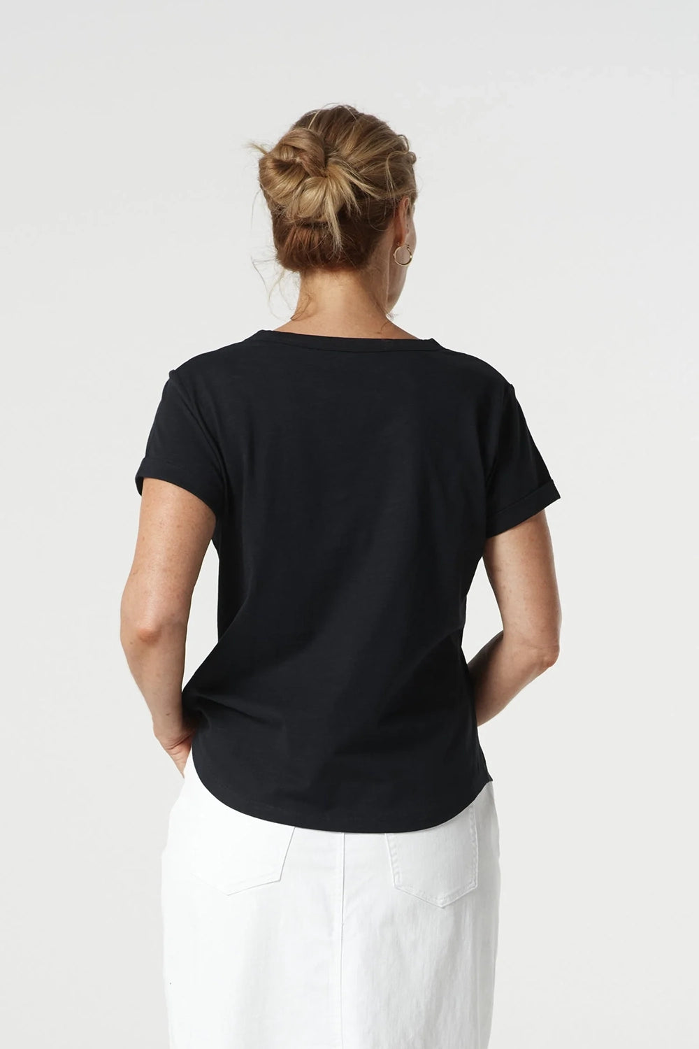 Goondiwindi Cotton Crew Neck Tee in Navy 3313