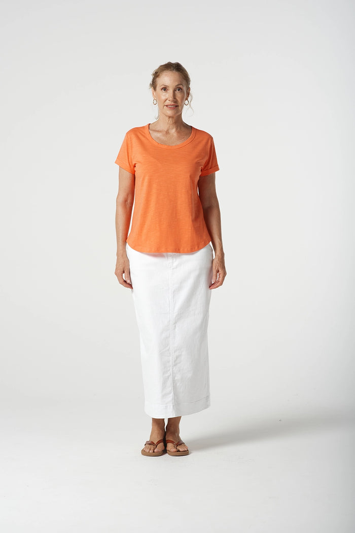 Goondiwindi Cotton Crew Neck Tee in Sunset 3313