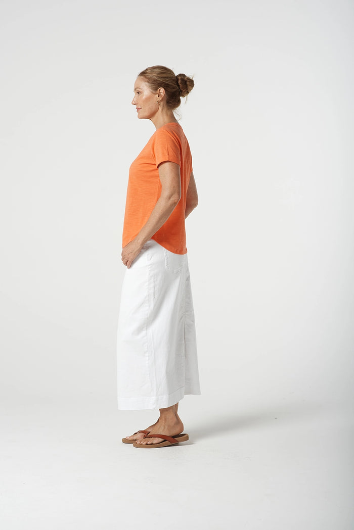 Goondiwindi Cotton Crew Neck Tee in Sunset 3313