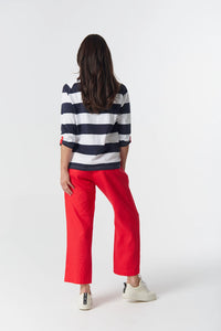 Goondiwindi Cotton Track 3/4 Sleeve in Dark Navy/White 3321