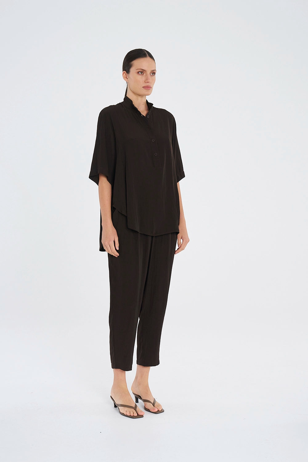 Mela Purdie  Soft Capri in Fudge F67 1615 - Pre-Order February Delivery