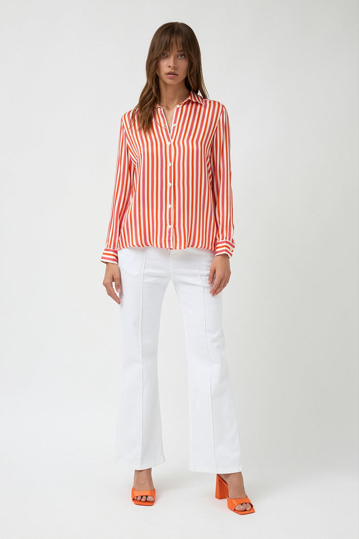 Bariloche Yapes Patchwork Shirt in Orange 3797620