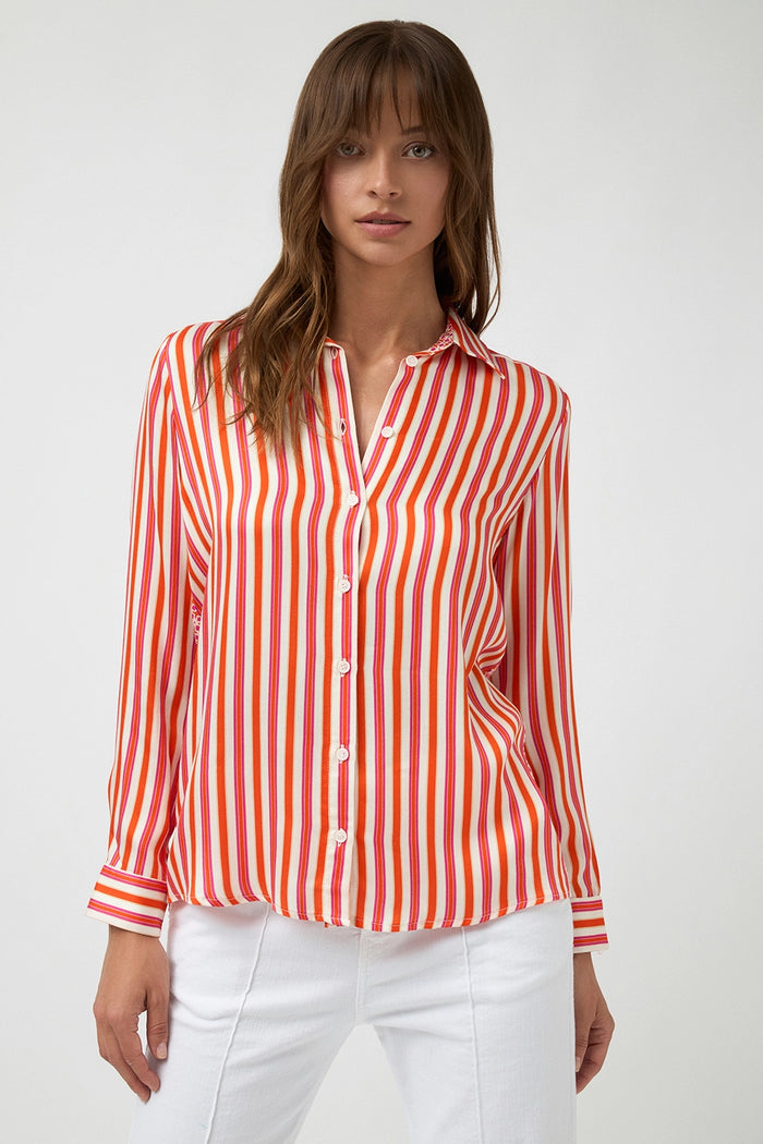 Bariloche Yapes Patchwork Shirt in Orange 3797620