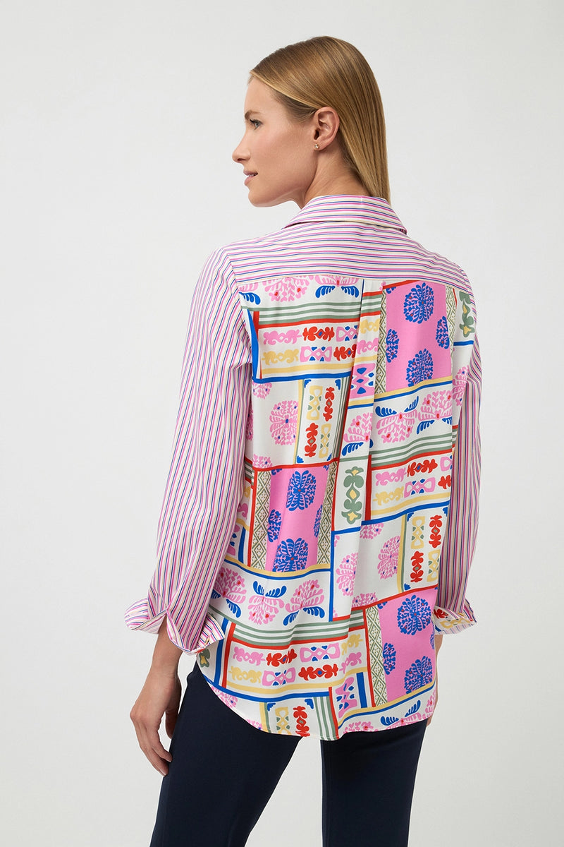Bariloche Lorica Patchwork Shirt in Pink 3798409