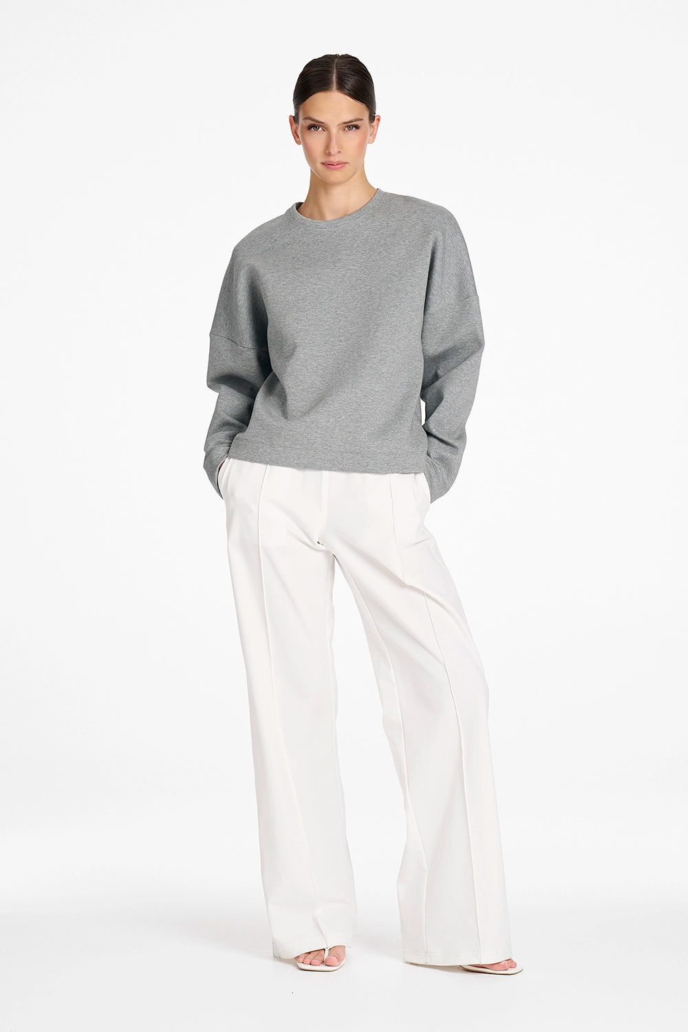 Mela Purdie Puffer Sweater in Mid Char F104 8961