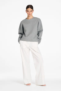 Mela Purdie Puffer Sweater in Mid Char F104 8961