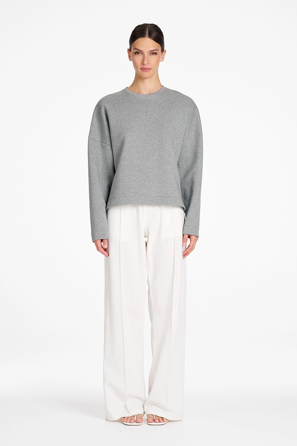 Mela Purdie Puffer Sweater in Mid Char F104 8961