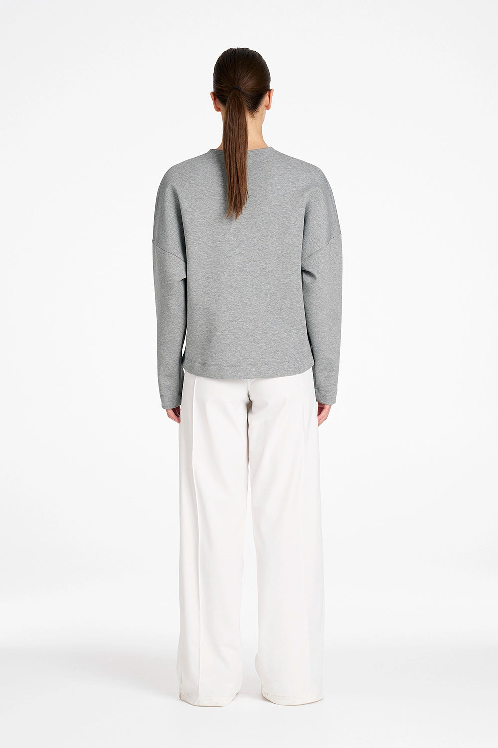 Mela Purdie Puffer Sweater in Mid Char F104 8961