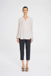 Mela Purdie Tab Shirt In Oyster F67 8914 - Pre-Order March Delivery