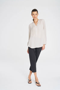 Mela Purdie Tab Shirt In Oyster F67 8914 - Pre-Order March Delivery
