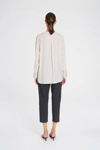 Mela Purdie Tab Shirt In Oyster F67 8914 - Pre-Order March Delivery