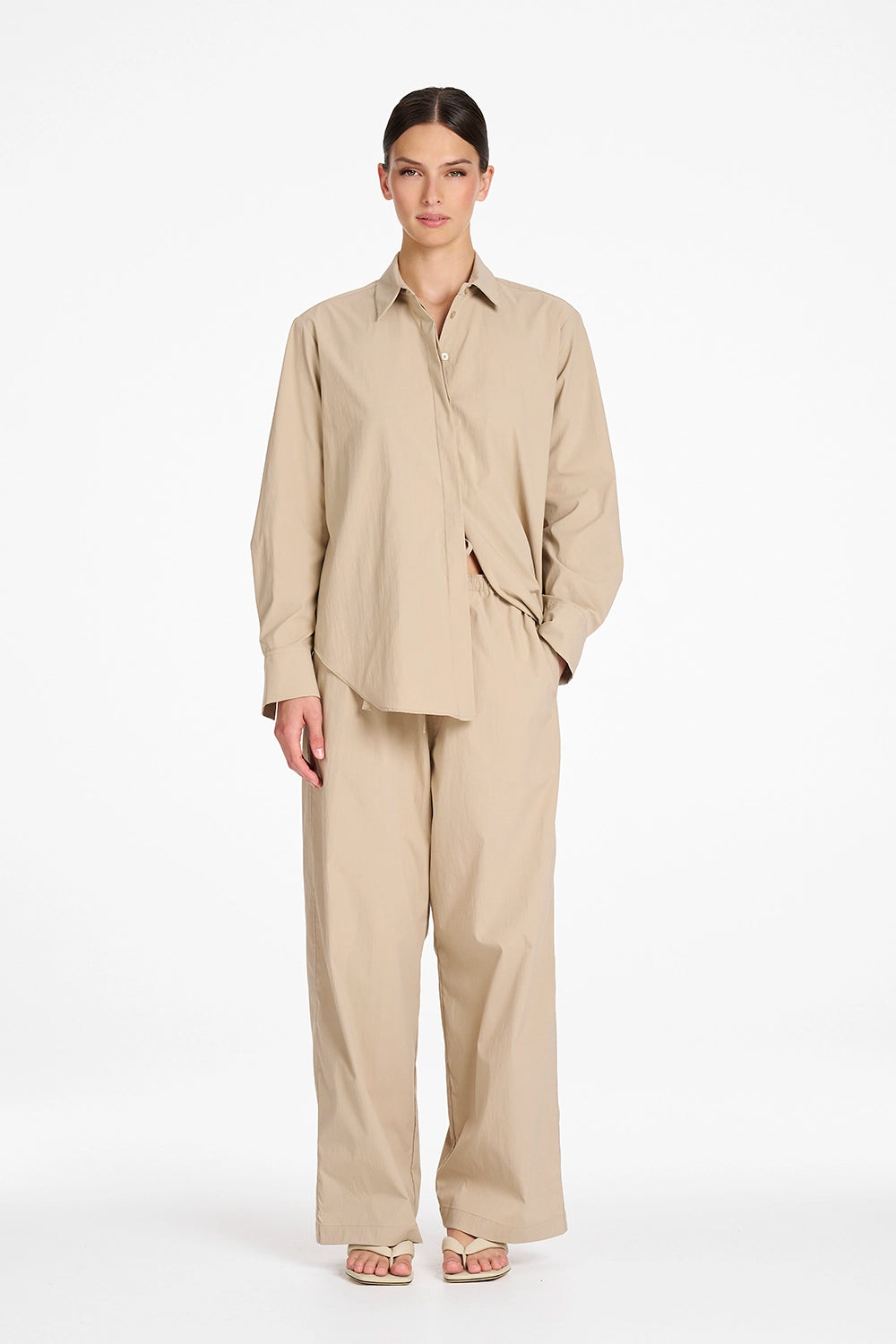 Mela Purdie Miracle Shirt in Taupe F614 80050 - Pre-Order November Delivery