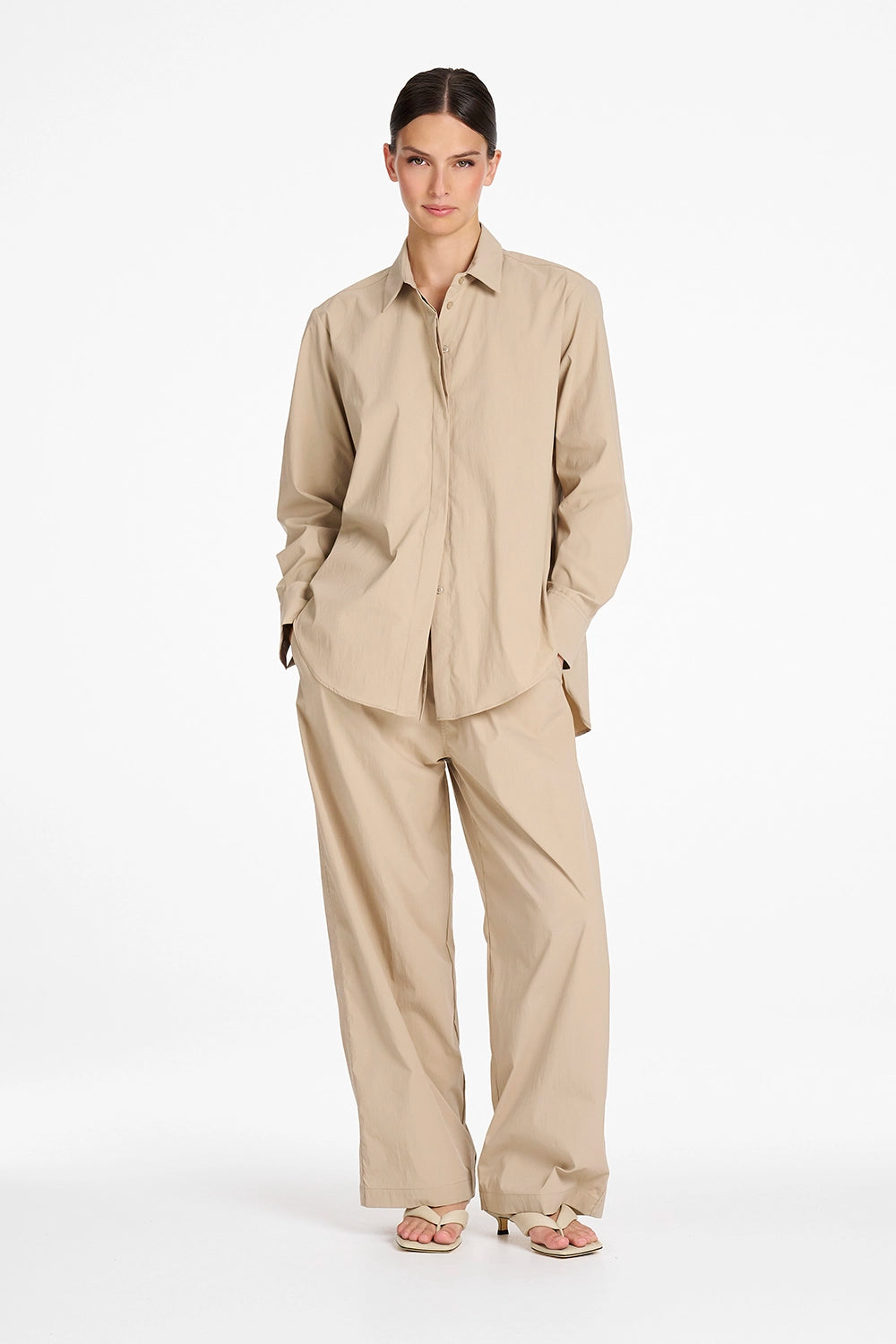 Mela Purdie Draw Pant in Taupe F614 10021 - Pre-Order November Delivery