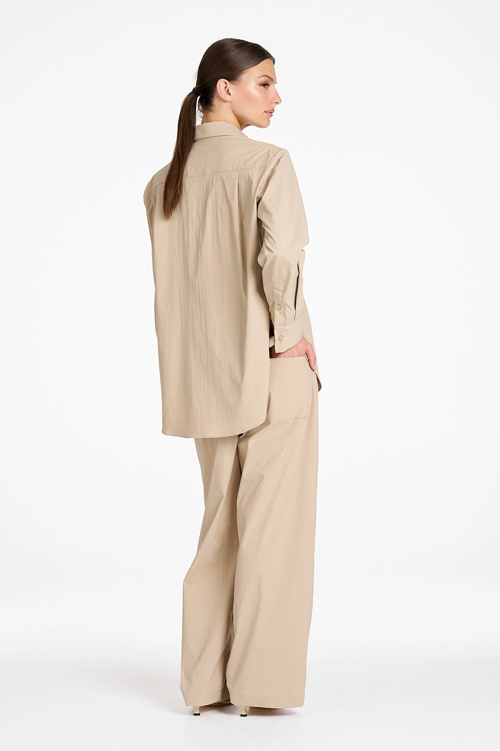 Mela Purdie Miracle Shirt in Taupe F614 80050 - Pre-Order November Delivery