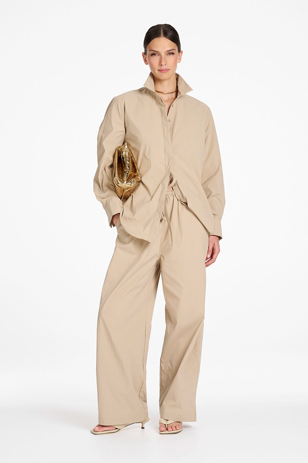 Mela Purdie Miracle Shirt in Taupe F614 80050 - Pre-Order November Delivery