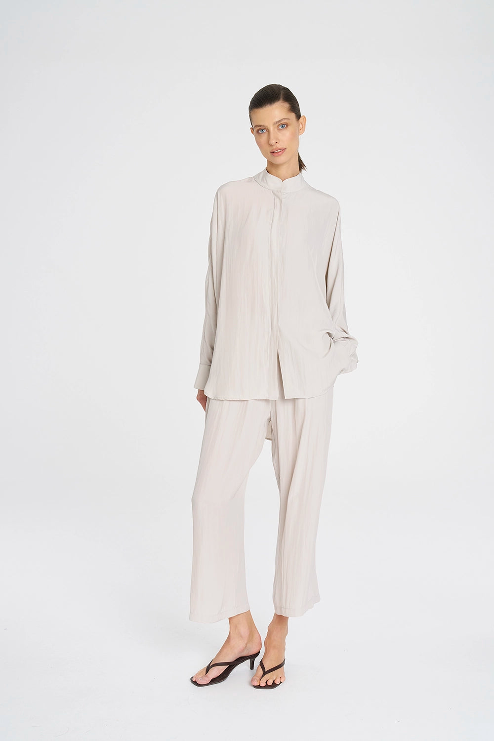 Mela Purdie Pace Pant In Oyster F67 1740 - Pre-Order March Delivery