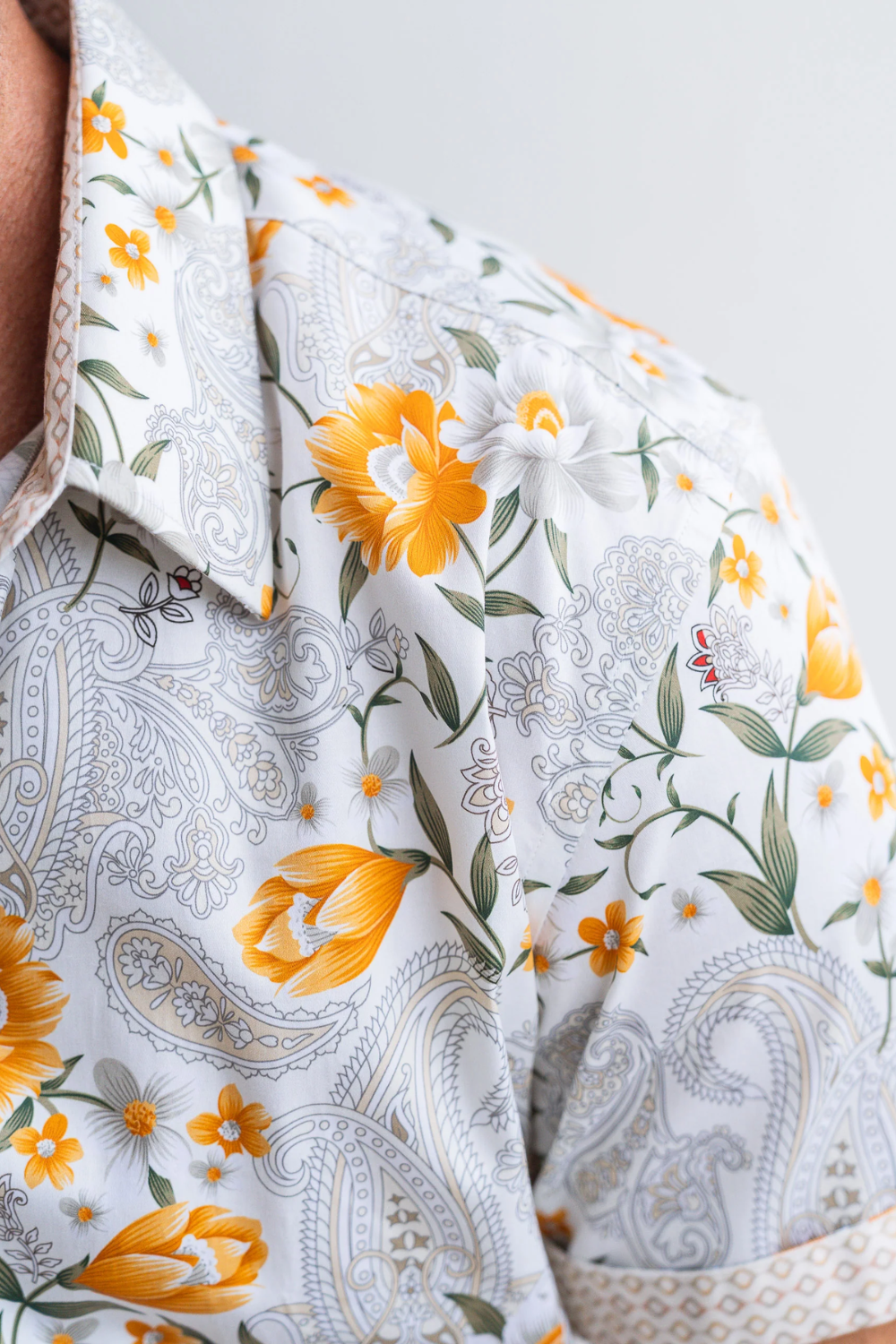 John Lennon Lewes Short Sleeve shirt in Amber JLW1124