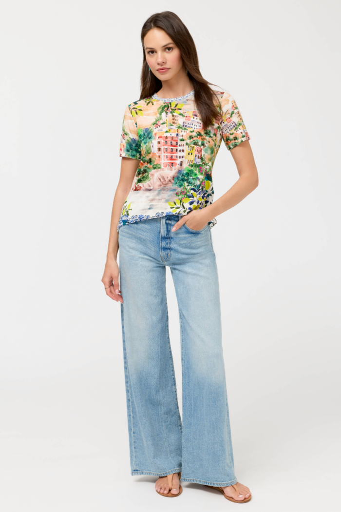 Johnny Was The Janie Favorite Short Sleeve Crew Neck Tee- Oly T13026-4