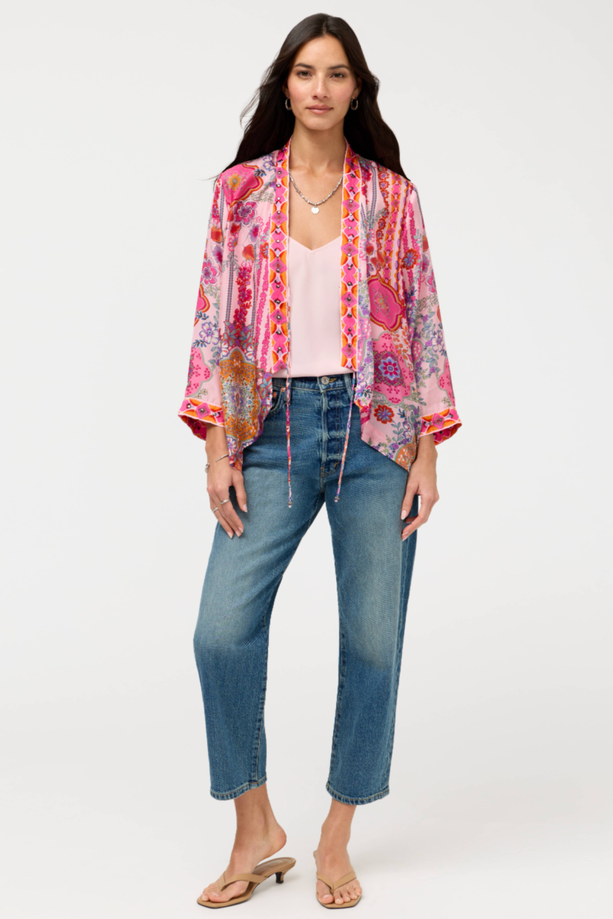 Johnny Was Neli Short Studded Kimono - Tami C47026-4