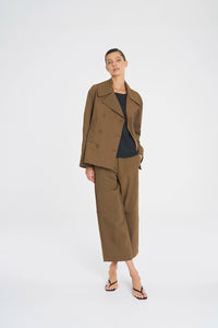 Mela Purdie Pea Jacket In Tannin F416 4241 - Pre-Order March Delivery