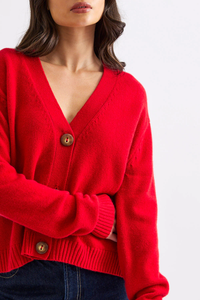 Mia Fratino Hunter Cardi in Poppy 26907-630
