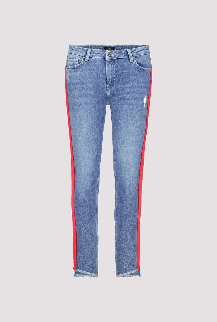 Monari Denim Jeans with Side Stripe M407375