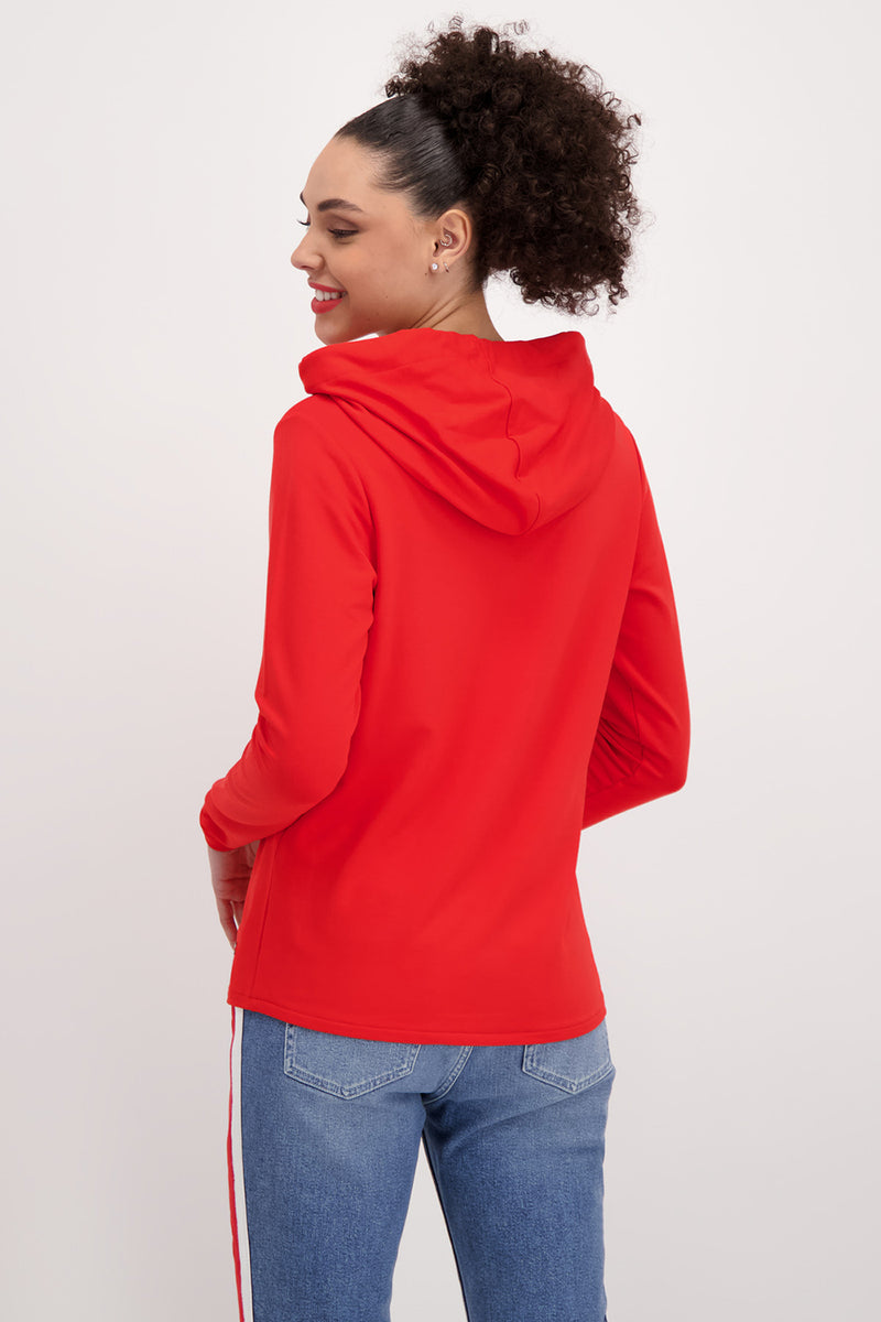 Monari Hooded Sweatshirt with Front Print M407384