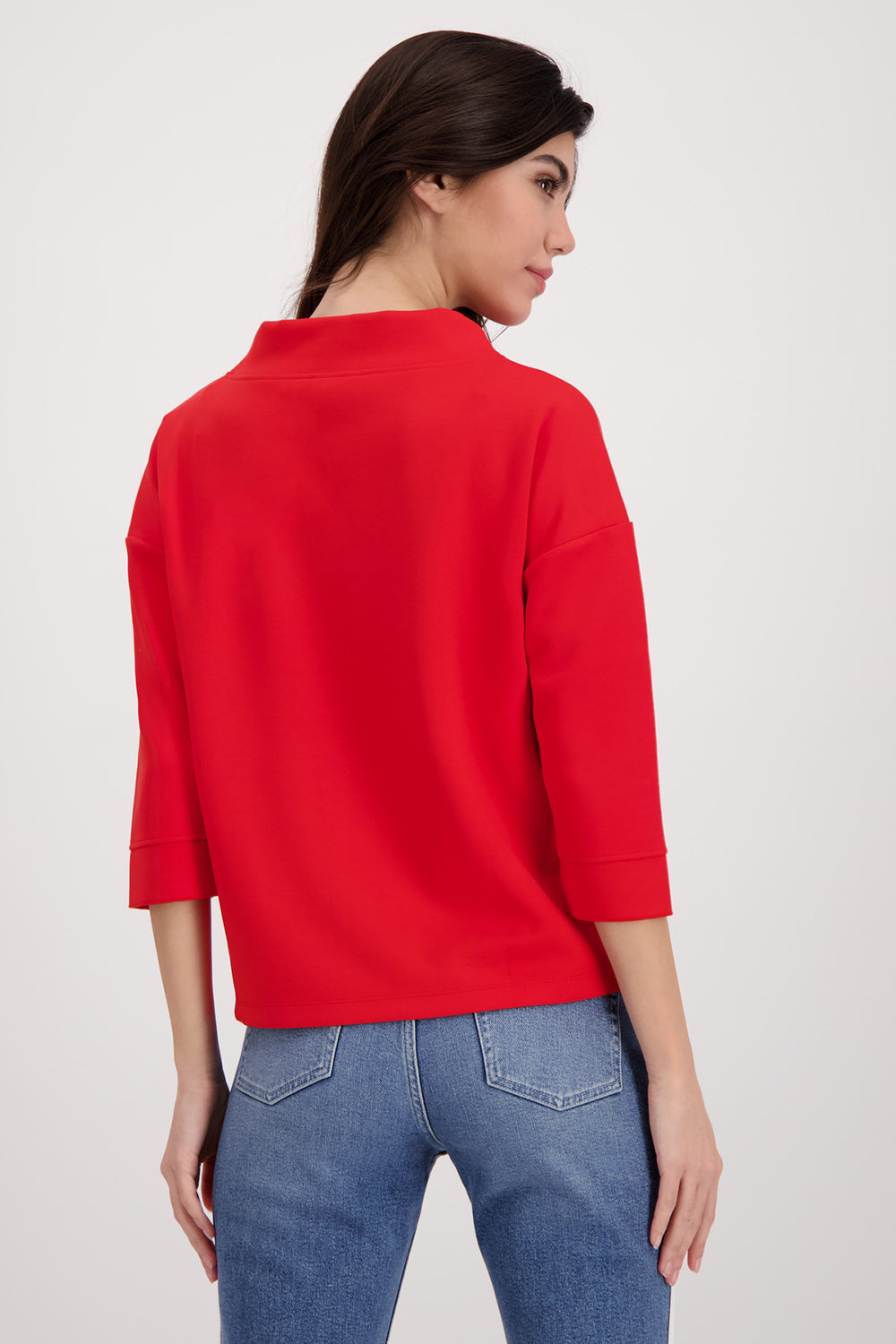 Monari Sweatshirt With Standup Collar M407422 in Lipstick