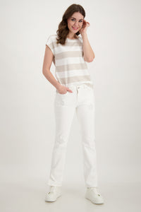 Monari Block Stripe T Shirt M407426