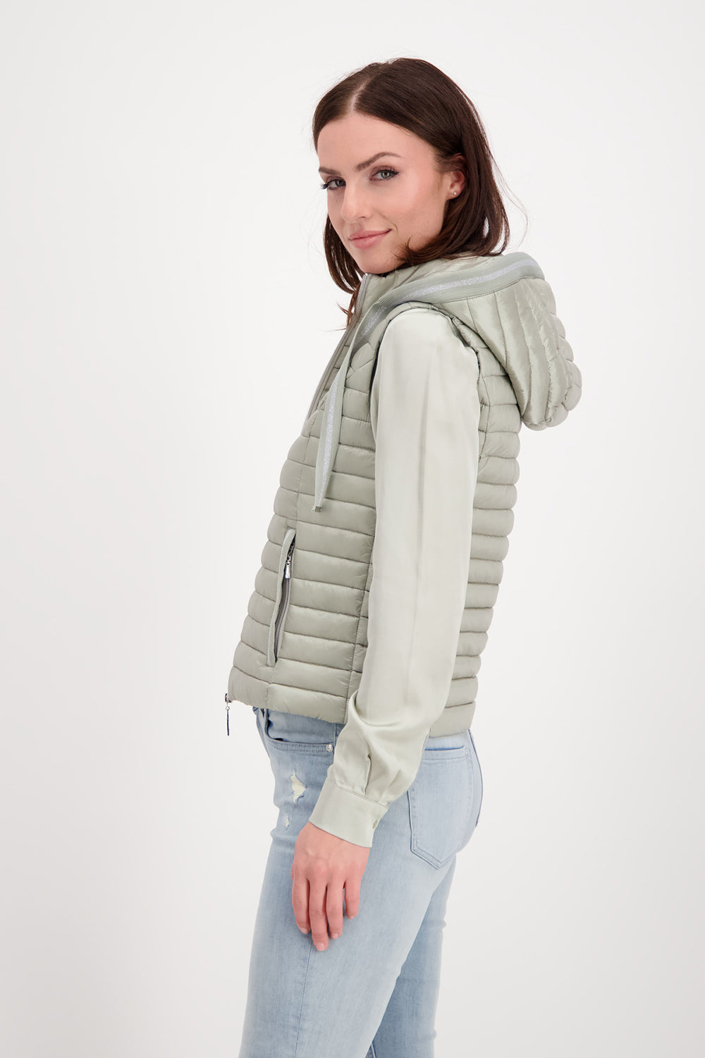 Monari Padded Vest with Hood M407433