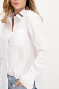 Monari Shirt with Chain Detail at Collar M407448