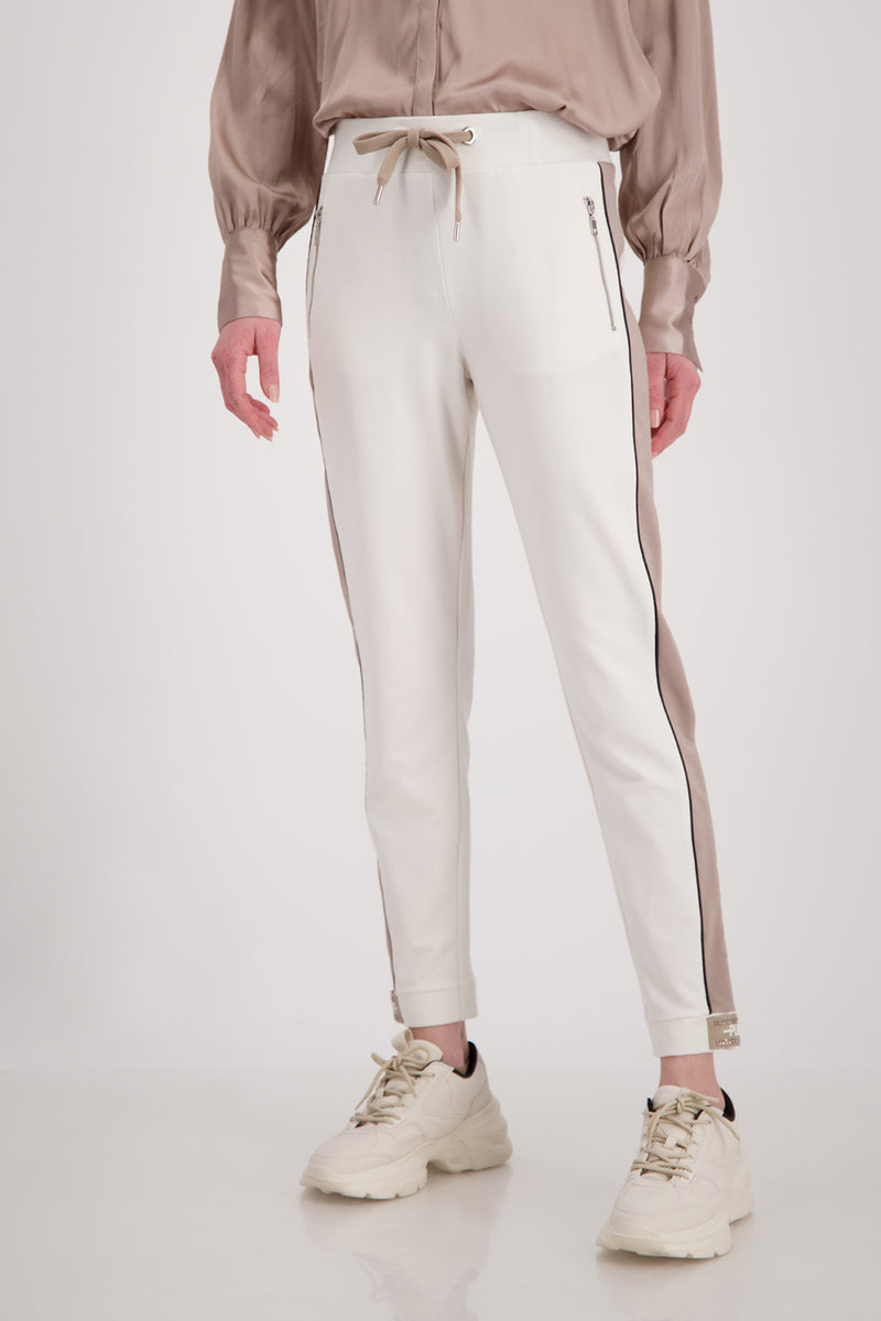 Monari Drawstring Pants with Side Stripe M407502