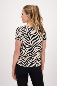 Monari Animal Print Tee Shirt M407555