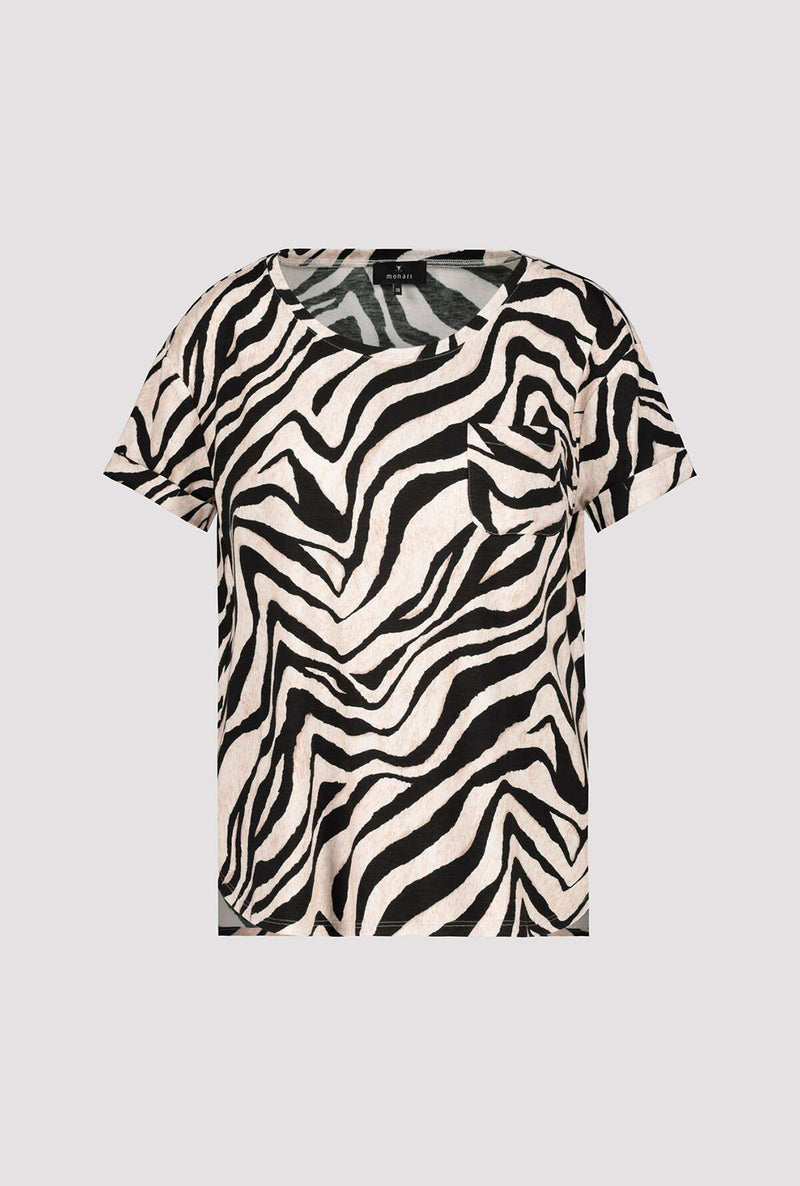 Monari Animal Print Tee Shirt M407555