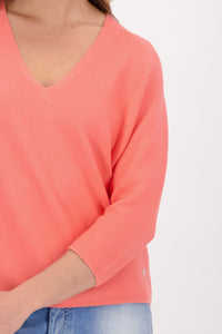 Monari V Neck Knitted Top M407597