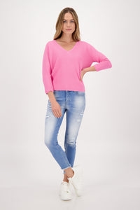 Monari V Neck Knitted Top M407597