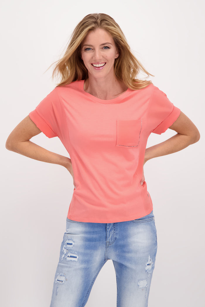 Monari T Shirt with Pocket Trims M407698