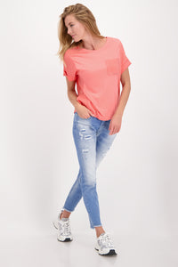Monari T Shirt with Pocket Trims M407698