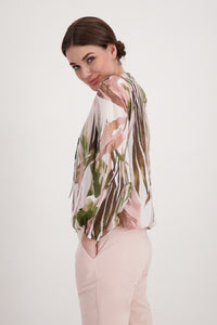 Monari Blouse Allover Palm Print M407752