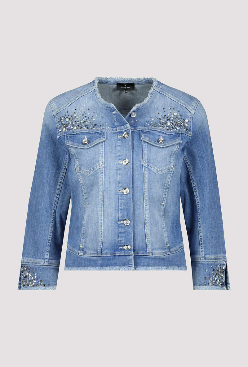 Monari Embellished Denim Jacket M407762